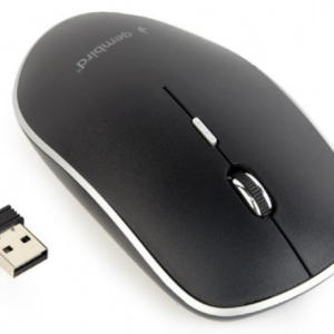 Bežični miš 2.4GHz optički USB 800-1600 dpi, crno-beli