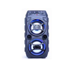 Bluetooth zvučnik 2x5W, crni, karaoke, LED svetlo