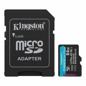MICRO SD 64GB KINGSTON + SD adapter SDCG4/64GB