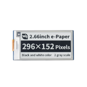 E-ink ekran, 2.66 inča za Raspberry Pi Pico, 296×152, crno/belo, SPI konekcija