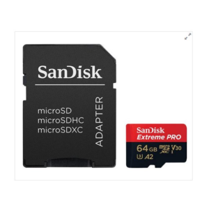 Micro SD 64GB SanDisk Extreme Pro + adapter