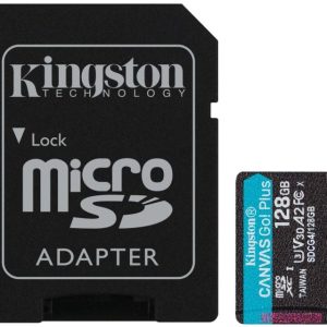 MICRO SD.128GB KINGSTON + SD adapter SDCG4/128GB Canvas Go Plus 200MB/s