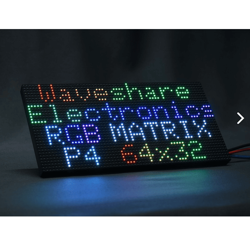 RGB full color LED Matrix Panel, 4mm Pitch, 64×32 piksela, podesiva osvetljenost, 256x128 mm - Slika 2