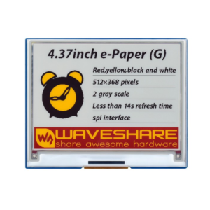 4.37 inča e-paper modul (G), 512×368, crvena/žuta/crna/bela