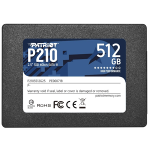 Patriot P210 512GB 2.5″ SATA III SSD