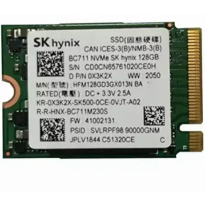 SSD M.2 NVMe 128GB Hynix BC711/2230 Bulk