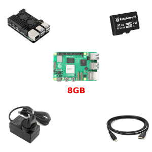 RPi 5 8GB komplet / KIT, metalno kućište sa ventilatorima
