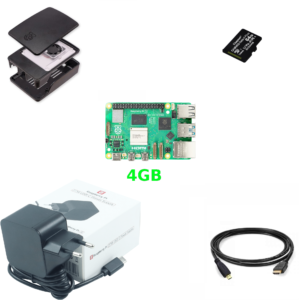 RPi 5 4GB komplet / KIT, oficijelni, crni