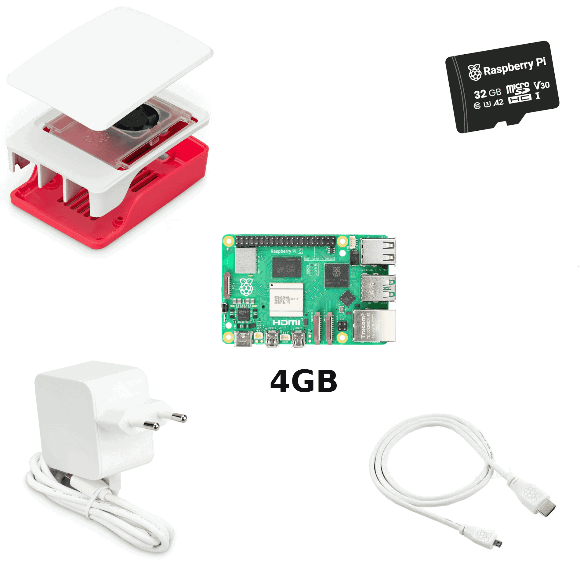 RPi 5 4GB komplet / KIT, oficijelni