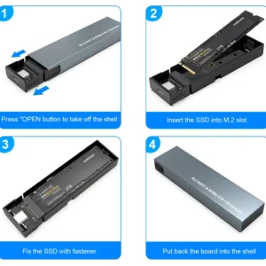 Kućište aluminijumsko Zeus HY2071 za M.2 NVME USB 3.0/3.1