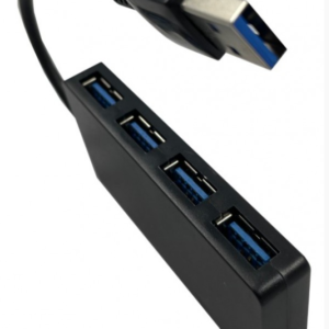 UHB-U3P4-03 USB 3.0 4-port HUB, storage speed 5Gbps, black