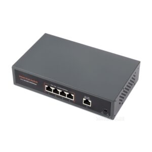 120W Gigabitni  PoE Switch, 4x PoE+, do 30W po portu, 802.3af/at, Fanless, Network Switch PoE