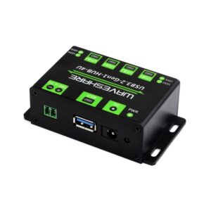 4-Ch USB 3.2 Gen1 HUB, Metalno kućište, zidna montaža, Driver-Free, Multiple Systems Support