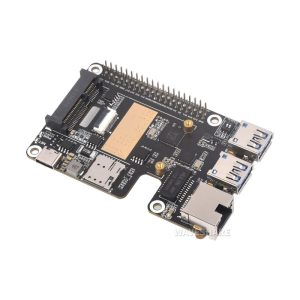 PCIe na MiniPCIe / Gigabit Eth / USB 3.2 Gen1 HAT za Raspberry Pi 5, podrška za MiniPCIe 4G Modul