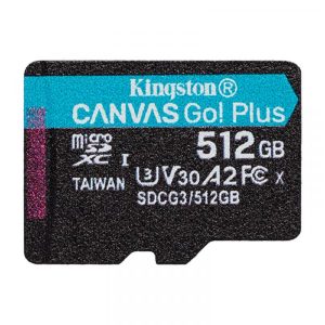 MICRO SD 512GB KINGSTON + SD adapter SDCG3/512GB