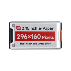 E-ink 2.15 inča E-Paper Displej (B), 296×160, Red/Black/White, SPI konekcija