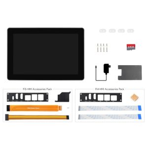 Industrijski HMI ekran 8 inča za Raspberry Pi 4/5, touch, metal, 1280×800, napajanje, kartica sa OS