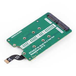 PCIe3.0 dual M.2 hat za Raspberry Pi 5