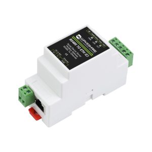 Industrial serial server, RS485 na RJ45 Eth, TCP/IP to serial, rail-mount