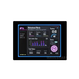 ESP32-S3 2.41 inč AMOLED Touch, 600×450, LX7 Dual-core, Accelerometer, Gyroscope