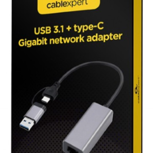 A-USB3AC-LAN-01 USB 3.1 + type-C Gigabit network adapter, space grey