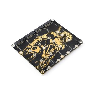 PCIe na 4-Ch M.2 za Raspberry Pi 5, 4-ch NVMe SSD, podržava napajanje RPi 5