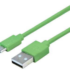 USB na micro usb kabl, 30cm, Micro:bit, zeleni