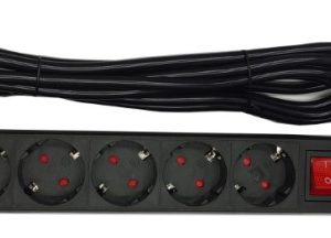 Produzni kabl sa zastitom 5 uticnica USB A+C, SPG5-B-6, 5V/3.1A USB-A+C 16A/3500W 1.8m