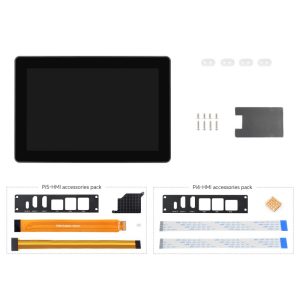 Industrijski HMI ekran 8 inča za Raspberry Pi 4/5, touch, metal, 1280×800, kamera