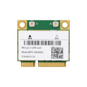 Wireless MINIPCIE AX200 NIC, Gigabit Dual-Band Wi-Fi 6, 802.11AX, Bluetooth 5.2