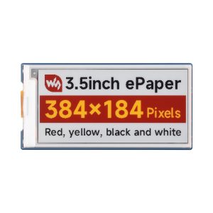 3.5 inča E-Paper ekran (G), E-Ink, 384×184, 4 boje, SPI
