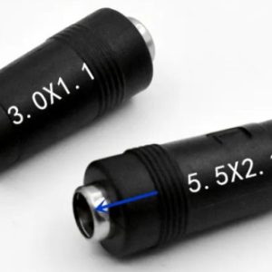 NPC-5.5×2.5mm 3.0×1.1mm DC to DC 20V Connector Black (L)