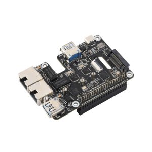 PCIe na USB 3.2 Gen1 / 2.5G ETH / M.2 NVMe Adapter za Raspberry Pi 5, 2 x USB, 2 x RJ45