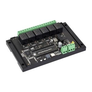 Industrijski 6-Ch RP2350 Rele modul, RS485 / Pico HAT, izolovan, sa zaštitama, za DIN šinu
