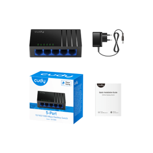 5-Port Gbit Desktop Switch Cudy GS105D, 5x RJ45 10/100/1000