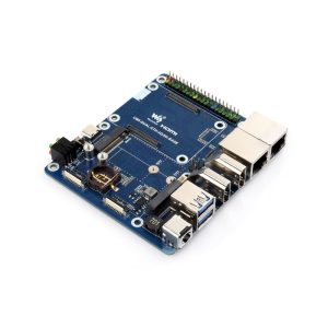 Dual Eth ploča za Raspberry Pi CM5, podržava 4G / 5G module, Dual 4K HDMI, Dual MIPI Interfejs, 40PIN GPIO,  USB 3.2 Gen1, PoE podrška