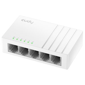 5-Port 10/100 LAN Switch Cudy FS105D, auto-negotiation RJ45 ports