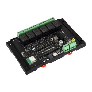 Industrijski 6-Ch RP2350 Rele modul, RS485 / Pico HAT interhejs, Multiple Isolation, Industrial-Grade, Rail-Mount, wireless