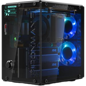 Pironman 5 MAX NVMe Dual M.2 SSD Mini PC Case