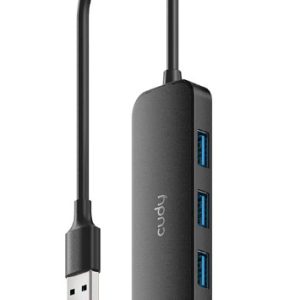 Cudy UH40A HUB 4 USB3.0 4-port, storage speed 5Gbps, black