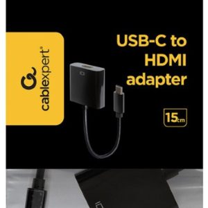 USB-C to HDMI adapter, black A-CM-HDMIF-01