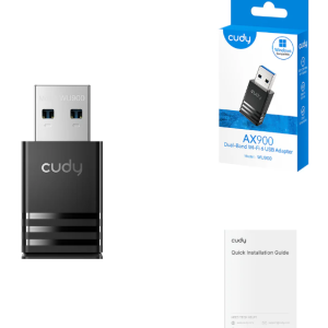 Cudy WU900, AX900 DualBand Wi-Fi 6 USB Adapter, 2.4 GHz,286 Mbps