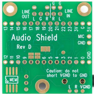 Teensy 4 Audio Shield (Rev D)