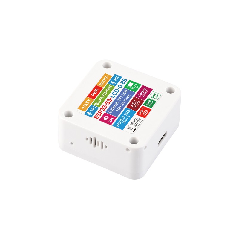 ESP32-S3 0.85 inča LCD, 128 x 128, Dual Mikrofoni, zvučnik, baterija, RGB LED svetlo, 2.4GHz Wi-Fi, BLE 5 - Slika 3