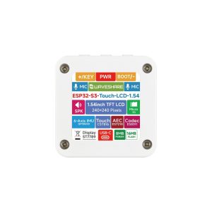 ESP32-S3 1.54 inča LCD, touch, 240 x 240, mikrofoni, zvučnik, 2.4GHz Wi-Fi, BLE 5