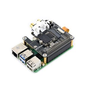 PCIe na M.2 HAT sa I2S Audio dodatkom za Raspberry Pi, NVMe SSD, 3.5mm Headphone Jack And RCA Connector, Driver-free