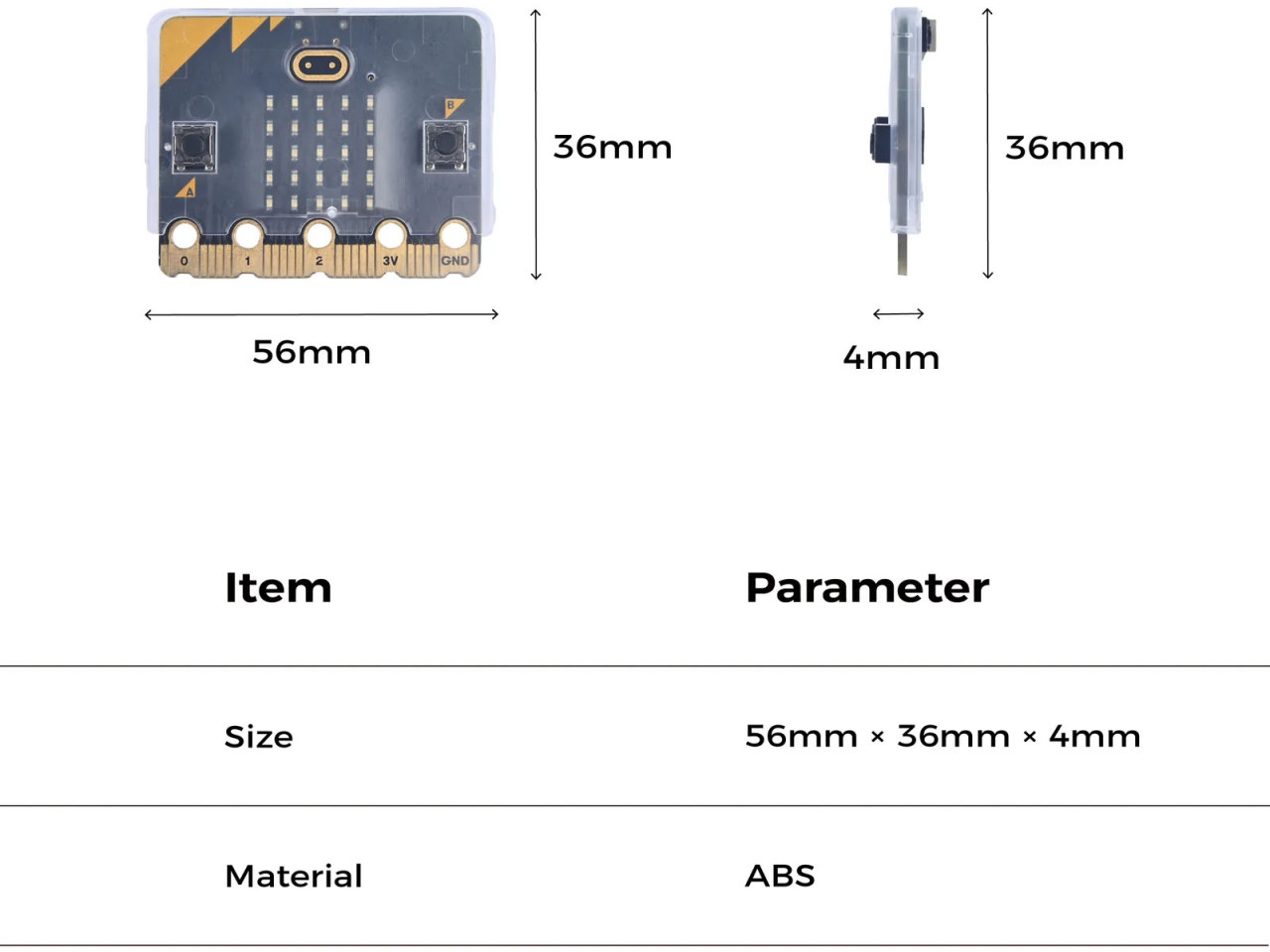 ELECFREAKS micro:bit Case - Translucent - Slika 3